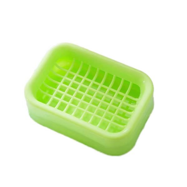 Soap Dish – Green Plastic Soap Holder for Shower, 7.32" x 5.50", Stylish & Durable Design Keeps Soap Dry
