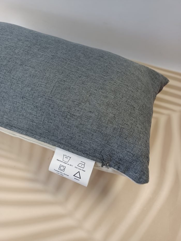 Shredded Memory Foam Bed Pillow – Adjustable Height, Breathable Cervical Support, Standard Size, Grey - Image 5